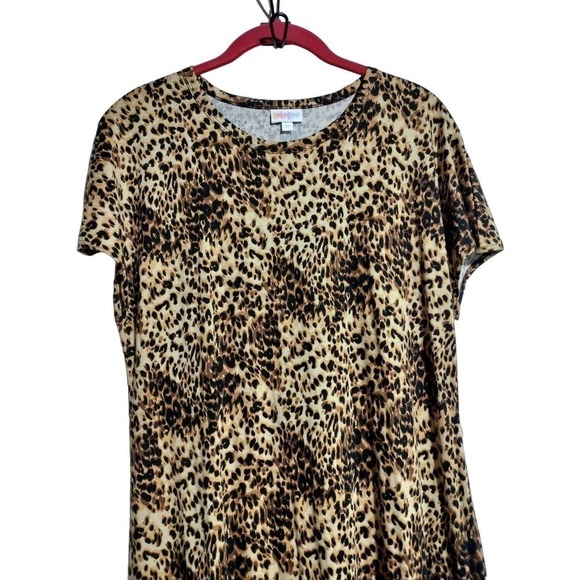 Lula Roe Cheetah print long maxi dress NWT Size Medium - Picture 3 of 7